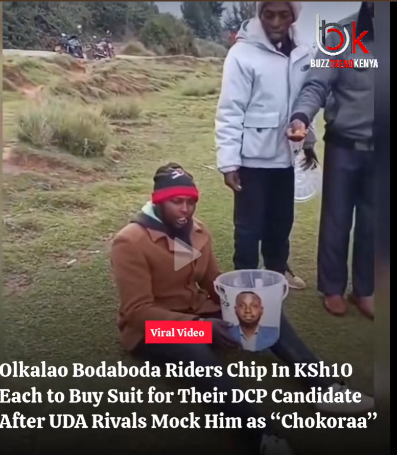 Bodaboda riders chip in 10 bob each
